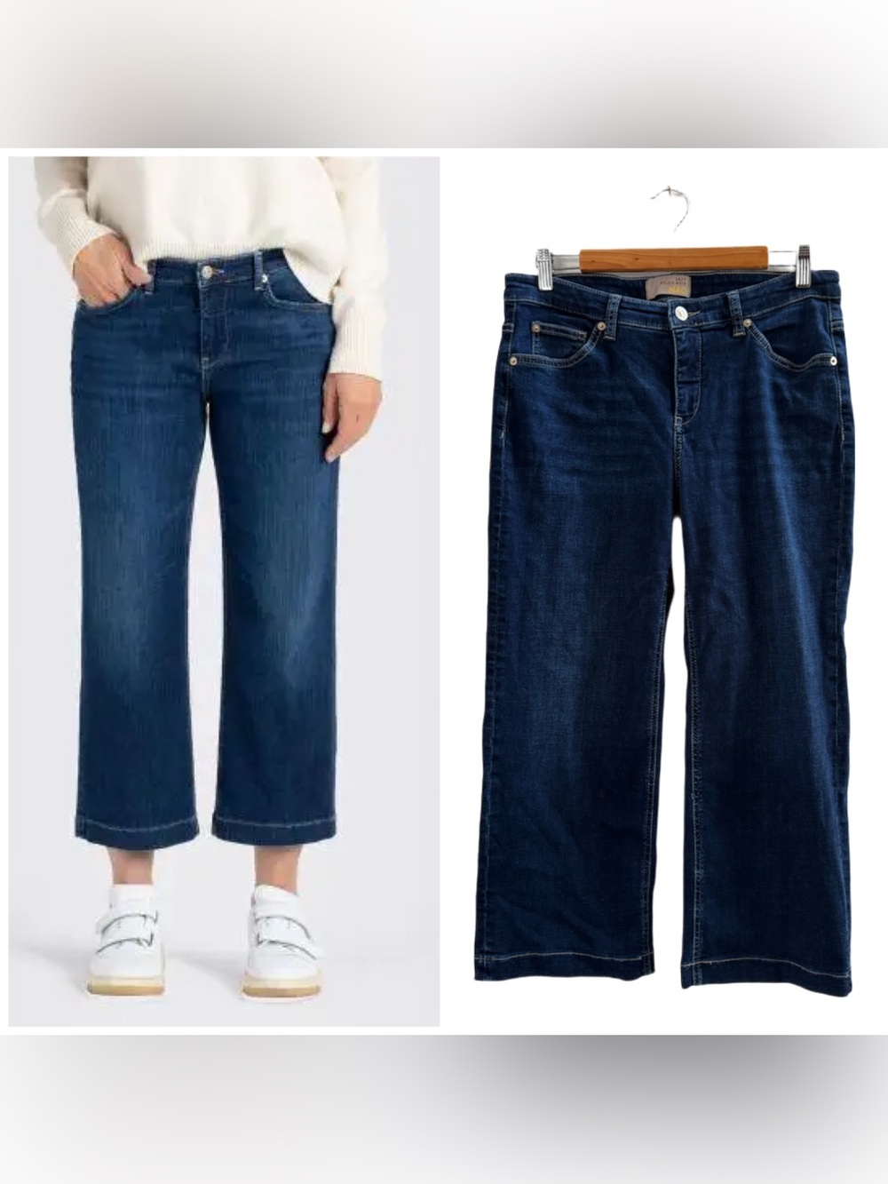 MAC Jeans x Sylvie Meis Rich Culotte Dark Wash Ankle Jeans Women’s EU 40, US 8